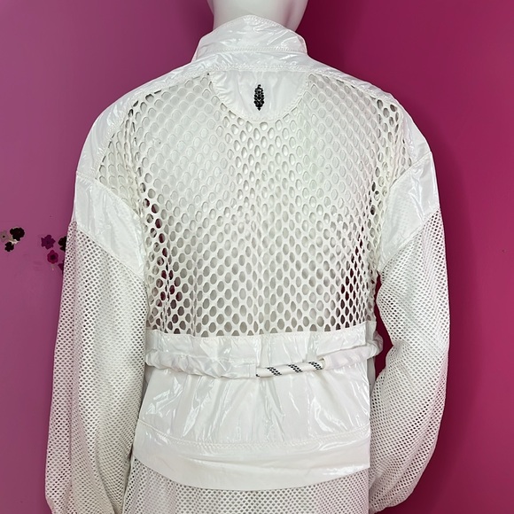Free People Under The Sea Mesh Maxi Parka white small - Picture 8 of 12
